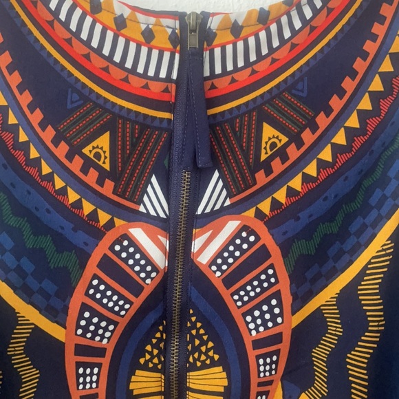 Funky Soul Sleeveless Dress Multi Color Print Design Size Medium. - Picture 3 of 7